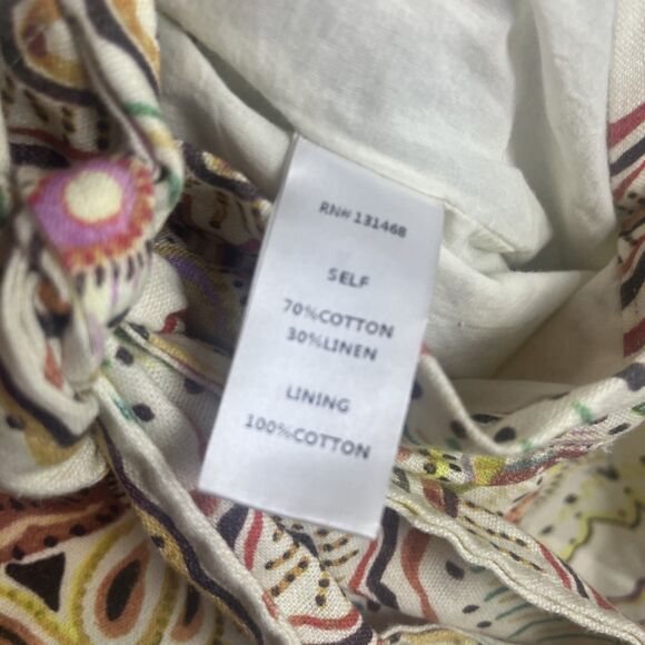 Stile Collection Women’s Earthy Boho Belted Linen Blend  Romper Size Small - Picture 7 of 9